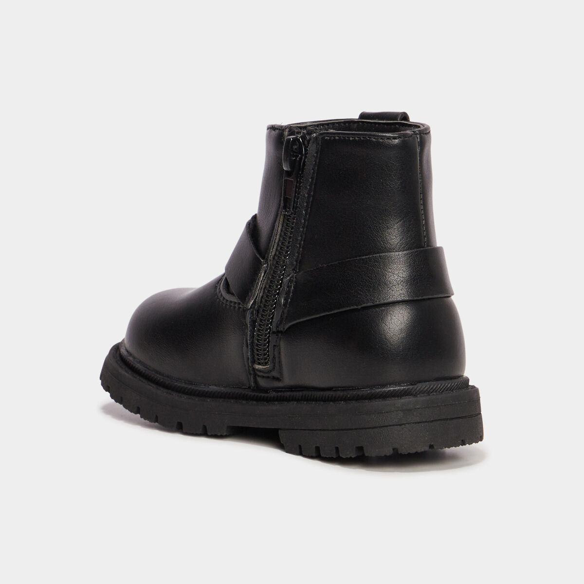 Bottines crantées avec boucles Liberto noir bébé fille
