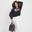 Sweat à col en V Snoopy noir femme