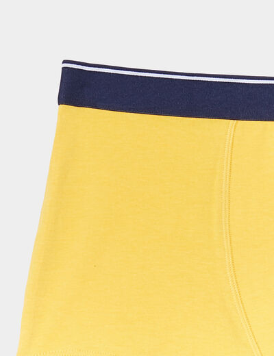 Lot 5 boxers coton jaune garçon