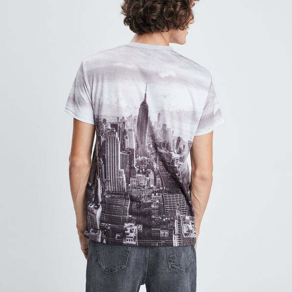 T-shirt manches courtes gris homme