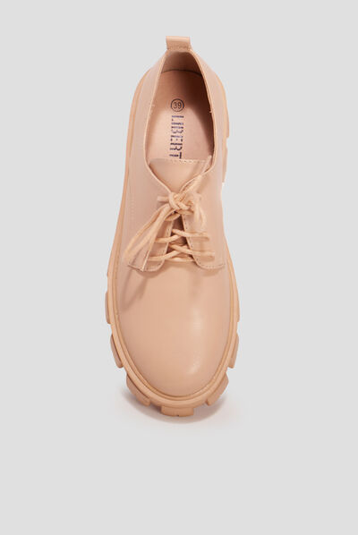 Derbies à lacets Liberto sable femme