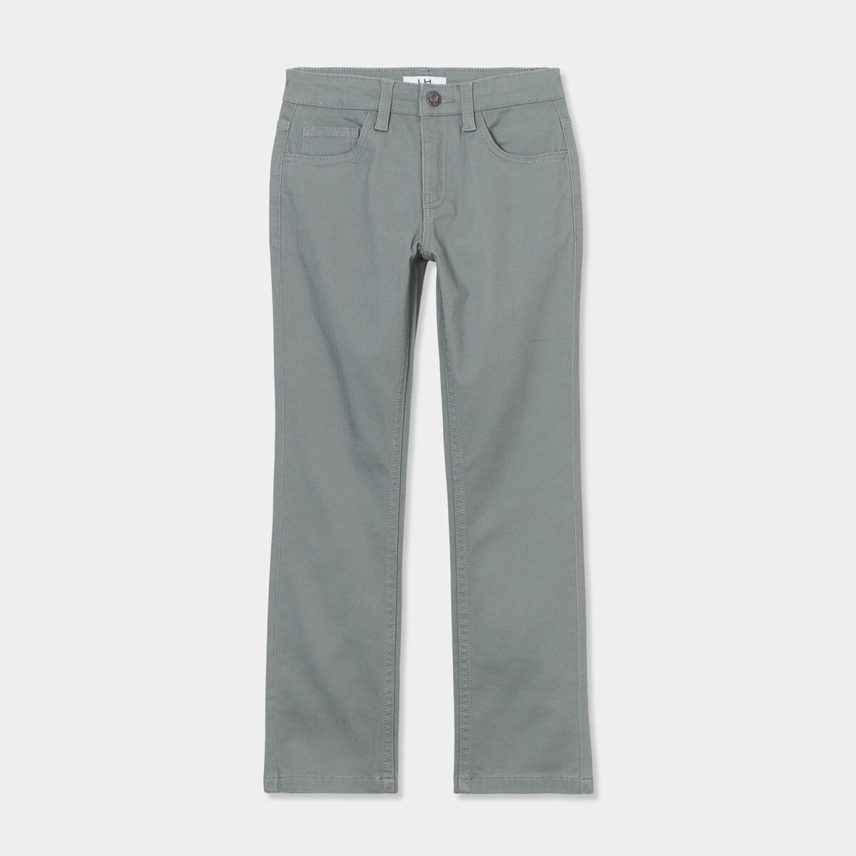 Pantalon regular avec poches vert kaki garçon