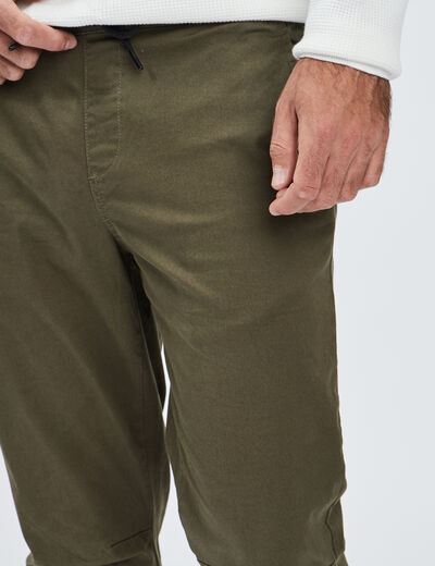 Pantalon jogpant vert kaki homme