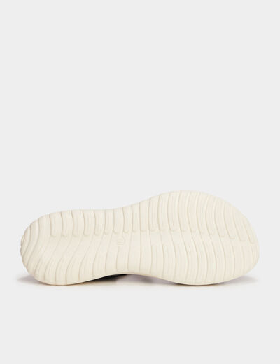Sandales pied large Confortissimo bleu femme