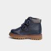 Boots &agrave; scratchs bleu marine b&eacute;b&eacute; gar&ccedil;on