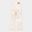 Pantalon bootcut twill 4 poches creme fille