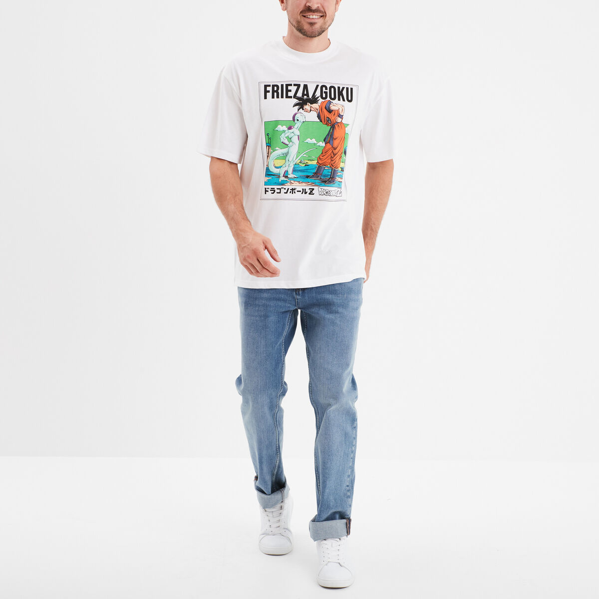 T-shirt manches courtes Dragon Ball Z blanc homme