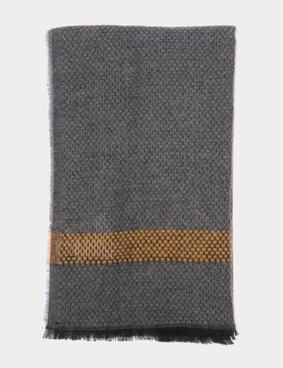 &Eacute;charpe gris homme
