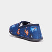 Chaussons effet velours bout rond bleu gar&ccedil;on