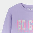 Ensemble sweat long et legging 2 pièces mauve fille