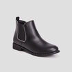 Bottines chelsea &agrave; clous noir fille