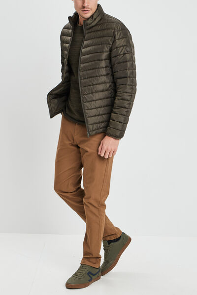 Doudoune droite Creeks vert kaki homme