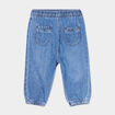 Jeans bas &eacute;lastiqu&eacute; coton denim double stone b&eacute;b&eacute; fille