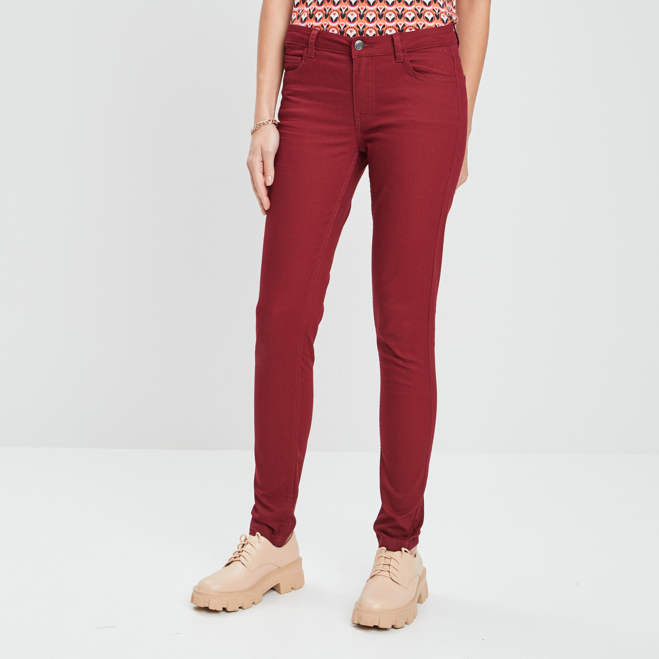 Skinny rouge sales femme