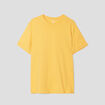 T-shirt en coton manches courtes jaune moutarde homme