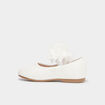 Ballerines à froufrous blanc bébé fille
