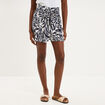Short ample fluide ecru femme