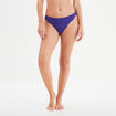 Tanga avec micro dentelle violet foncé femme