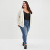 Débardeur bretelles larges col en V noir femme grande taille