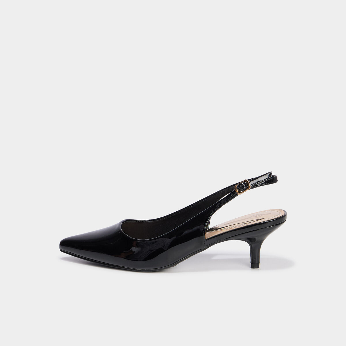 Escarpins vernis &agrave; talons noir femme