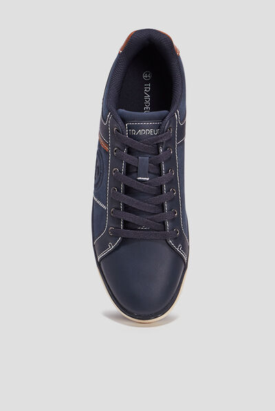 Tennis à lacets Trappeur bleu marine homme