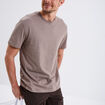 T-shirt en coton manches courtes gris homme