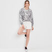Sweat avec col rond Naruto gris femme