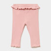 Legging c&ocirc;tel&eacute; &agrave; volants rose poudr&eacute;e b&eacute;b&eacute; fille