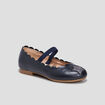 Ballerines en cuir détail étoile Creeks bleu marine fille