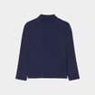 Lot 2 t-shirts col roulé bleu marine garçon