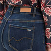 Jeans slim taille haute denim brut femme