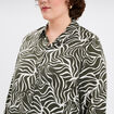 Chemise manches longues vert kaki femme grande taille