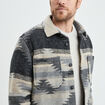 Surchemise droite manches longues Creeks gris homme