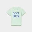 T-shirt manches courtes coton vert anis b&eacute;b&eacute; gar&ccedil;on