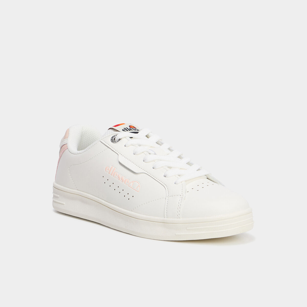 Tennis basses &agrave; lacets Ellesse blanc femme