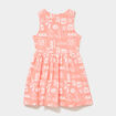 Robe patineuse sans manches coton orange fille