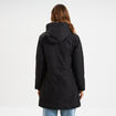 Parka 3-en-1 gilet fourr&eacute; noir femme