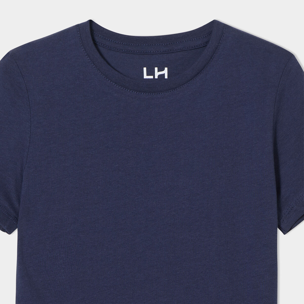 T-shirt en coton manches courtes bleu marine garçon