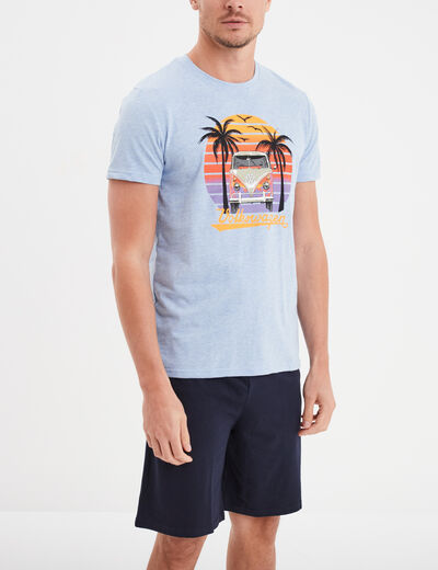Ensemble pyjama Volkswagen bleu gris homme
