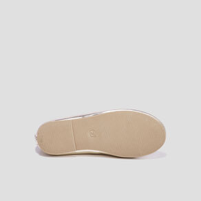 Ballerines métallisées jaune or fille