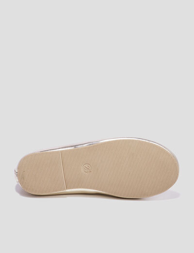 Ballerines métallisées jaune or fille
