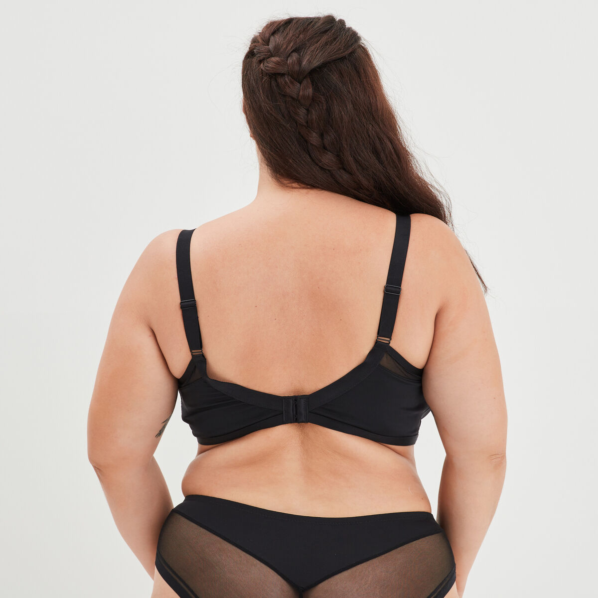 Soutien-gorge triangle microfibre Izold noir femme grande taille
