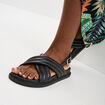 Sandales plates noir femme
