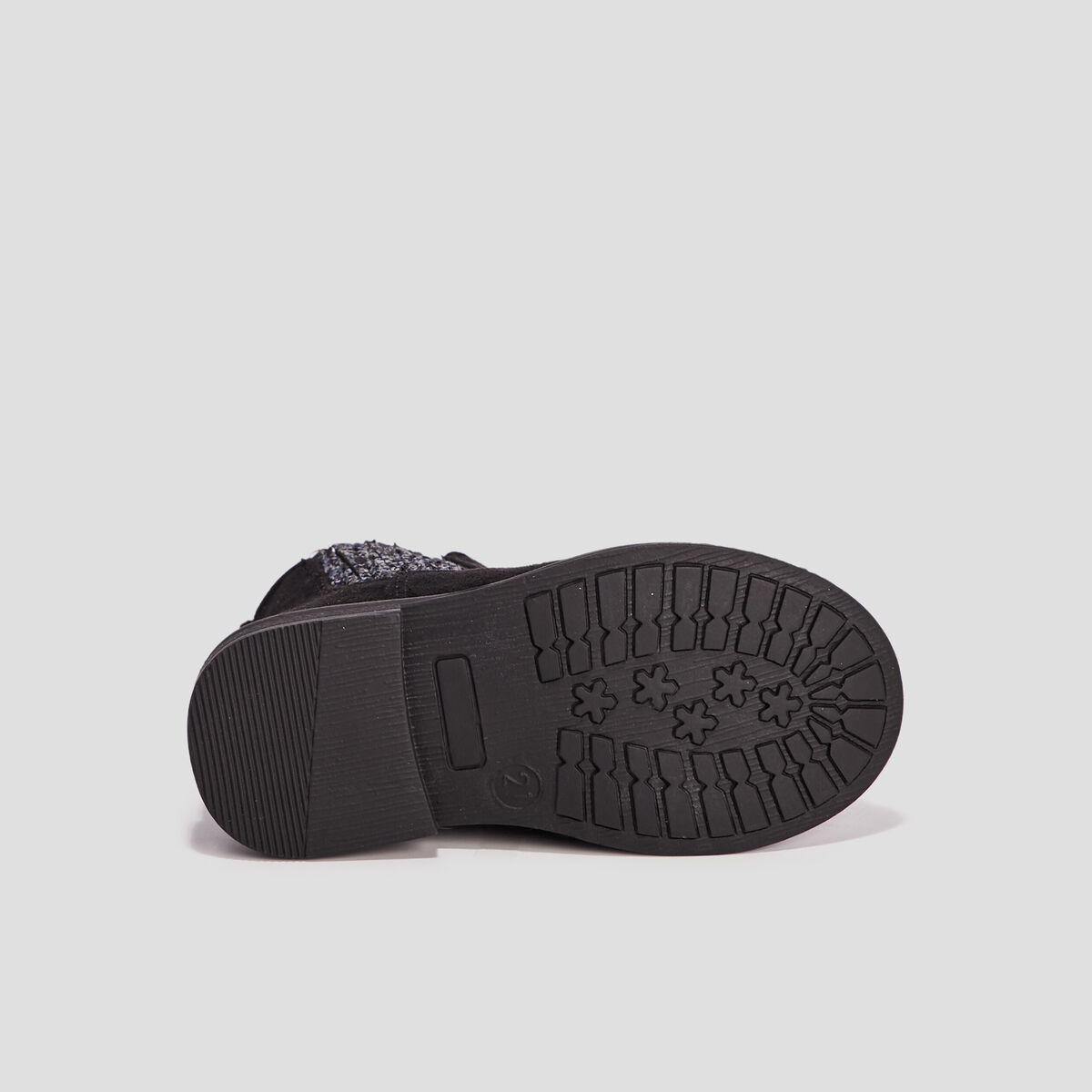 Bottines pailleté chelsea zippées noir bébé fille