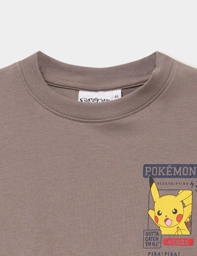 T-shirt manches longues coton Pok&eacute;mon sable gar&ccedil;on
