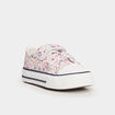 Basket en toile &agrave; scratchs bout renforc&eacute; multicolore b&eacute;b&eacute; fille