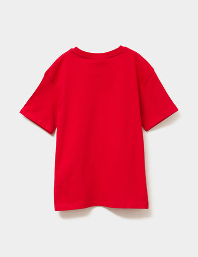 T-shirt manches courtes One Piece rouge garçon