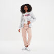 T-shirt oversize col rond coton Creeks blanc femme
