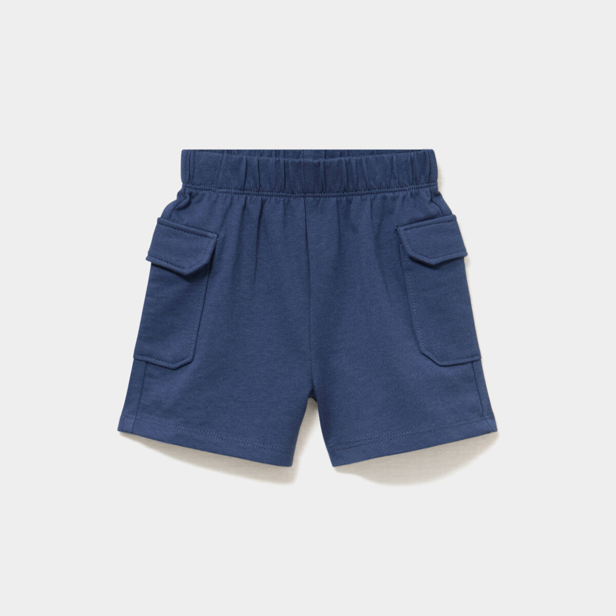 Short poches &agrave; rabat bleu marine b&eacute;b&eacute; gar&ccedil;on