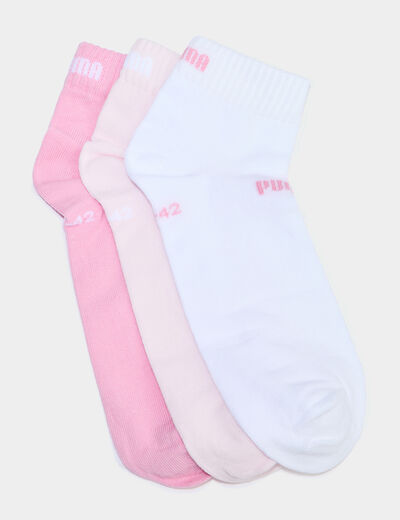 Lot 3 paires socquettes Puma blanc femme